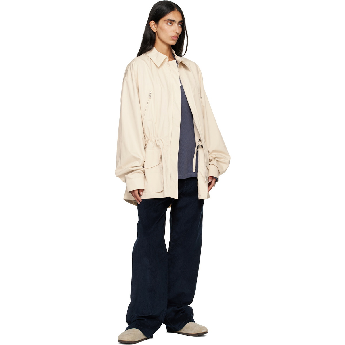 Birkenstock Taupe Narrow Tokio Loafers