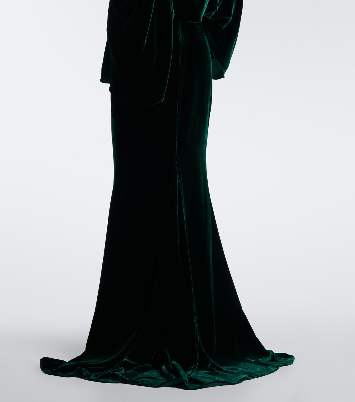 Taller Marmo Draped velvet gown