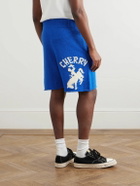 Cherry Los Angeles - Straight-Leg Cotton Drawstring Shorts - Blue