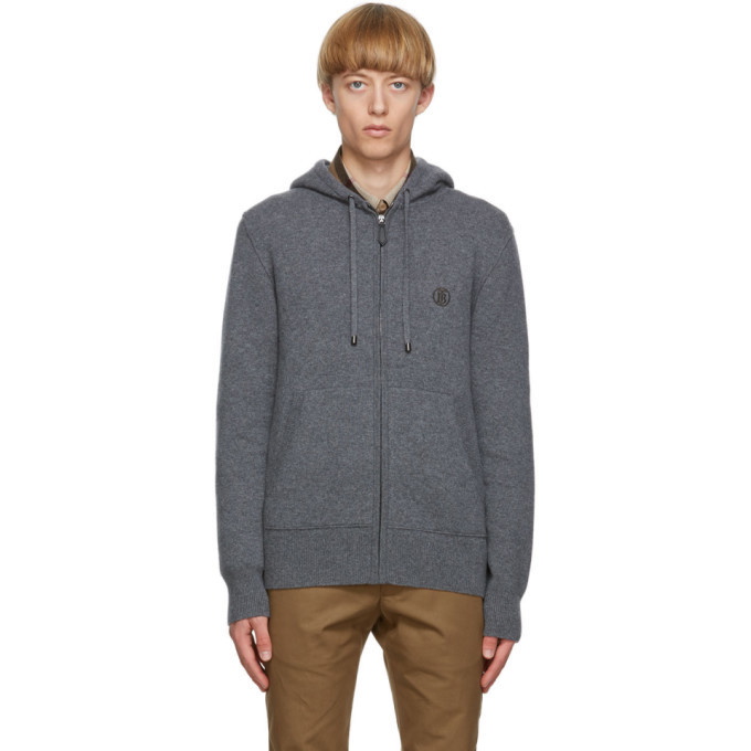Photo: Burberry Grey Cashmere Lindley Hoodie
