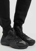 Lanvin Flash X Panelled Sneakers Black 9, Lanvin Trainers, Faux Leather