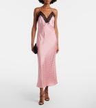 Rixo Alberta floral satin jacquard maxi dress