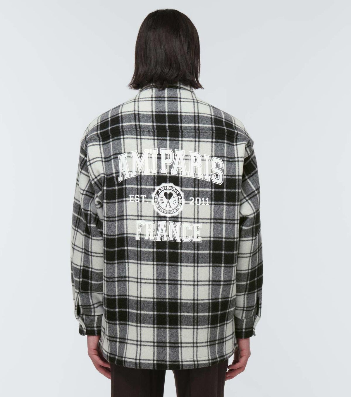 Ami Paris Checked wool-blend jacket AMI