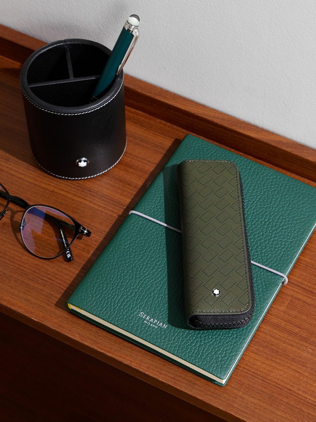 Photo: Montblanc - Textured-Leather Pen Pouch