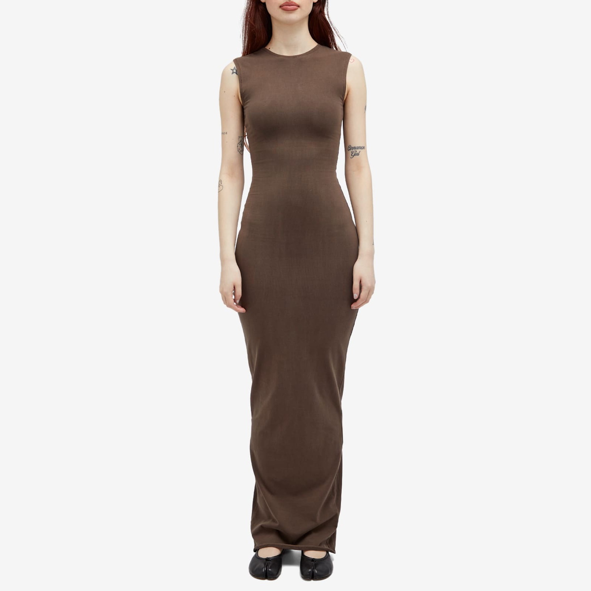 Entire Studios Women's Sleeveless Maxi Dress in Brunette