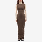 Entire Studios Women's Sleeveless Maxi Dress in Brunette
