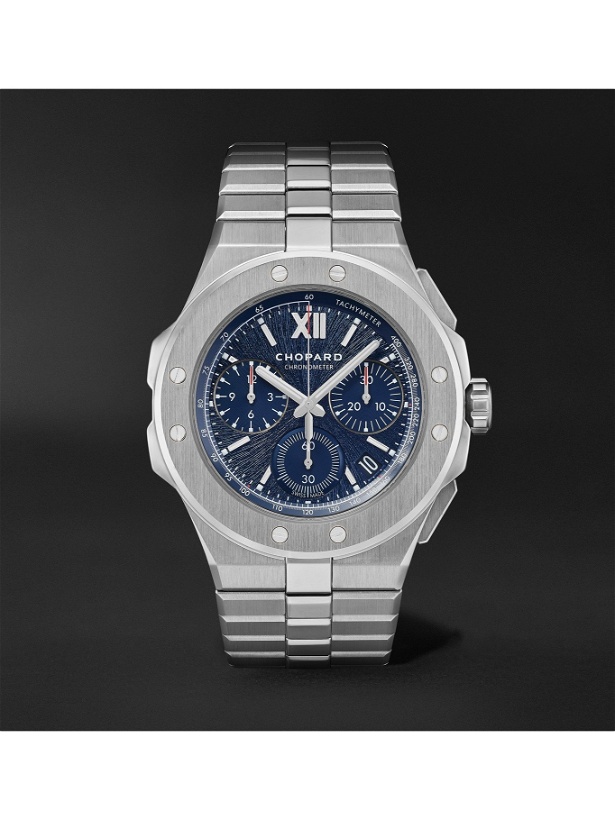 Photo: CHOPARD - Alpine Eagle XL Chrono Automatic 44mm Lucent Steel Watch, Ref. No. 298609-3001 - Blue