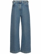 THE ATTICO Low Rise Wide Jeans