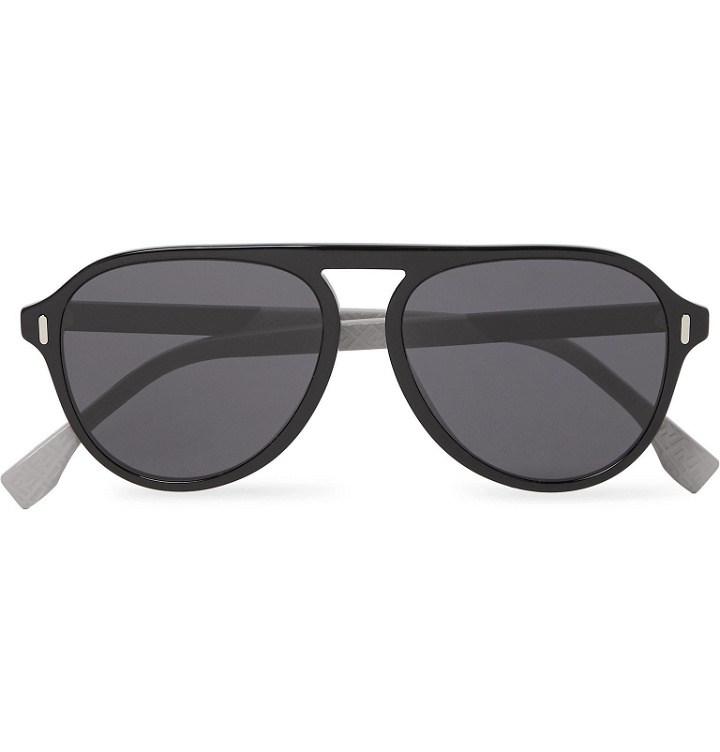 Photo: Fendi - Aviator-Style Acetate Sunglasses - Black