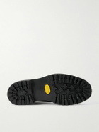 Mr P. - Jacques Waxed-Leather Brogue Boots - Black