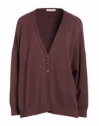 Manila Grace Womens Cardigan in Brown