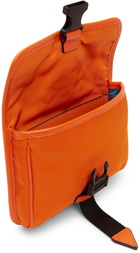 Versace Orange Small 'La Medusa' Messenger Bag