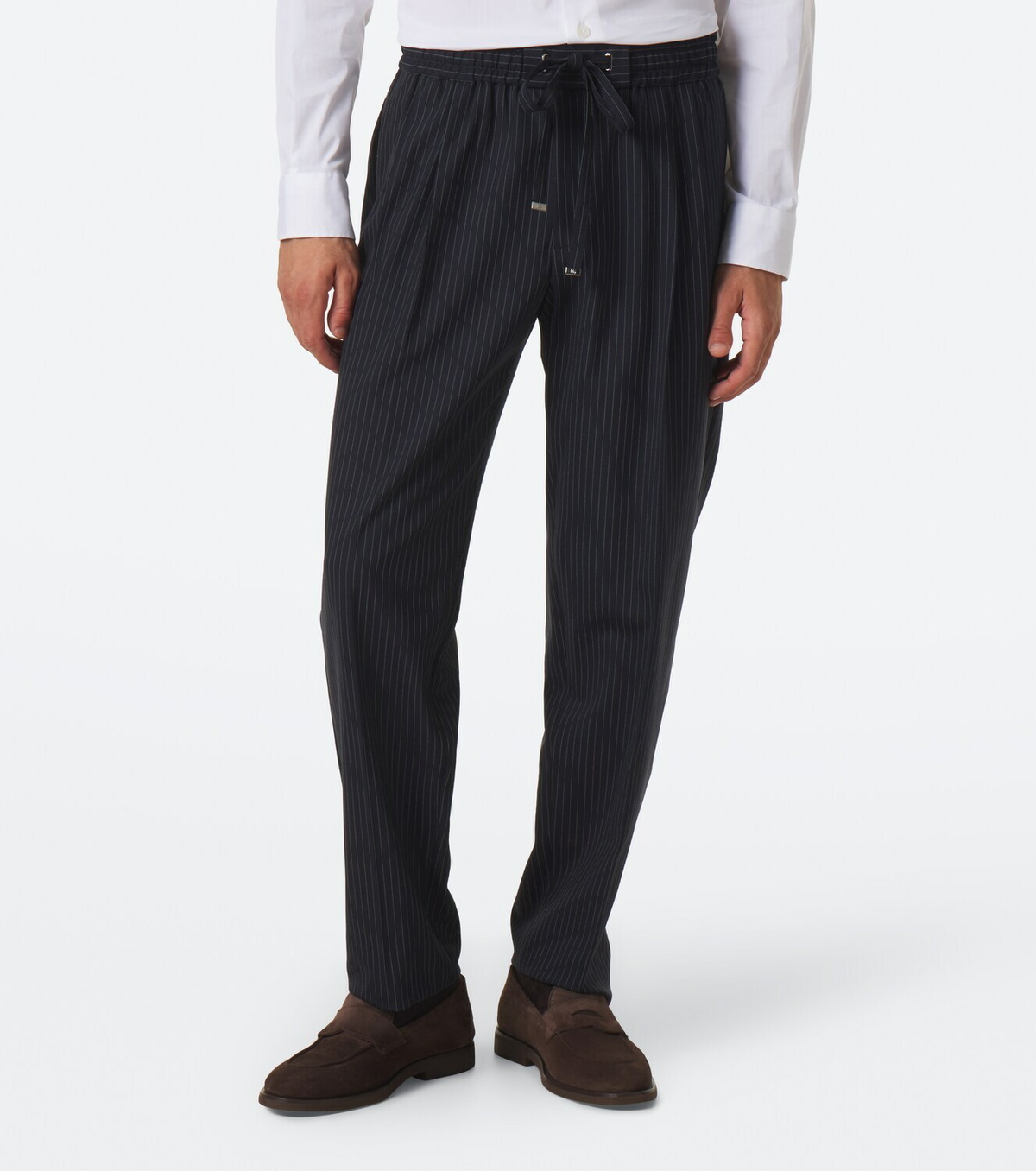 Dolce&Gabbana Pinstripe wool-blend straight pants