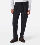 Dolce&Gabbana Pinstripe wool-blend straight pants