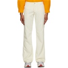 ERL Off-White Corduroy Trousers