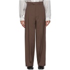 Maison Margiela Brown Extra Fine Wool Trousers