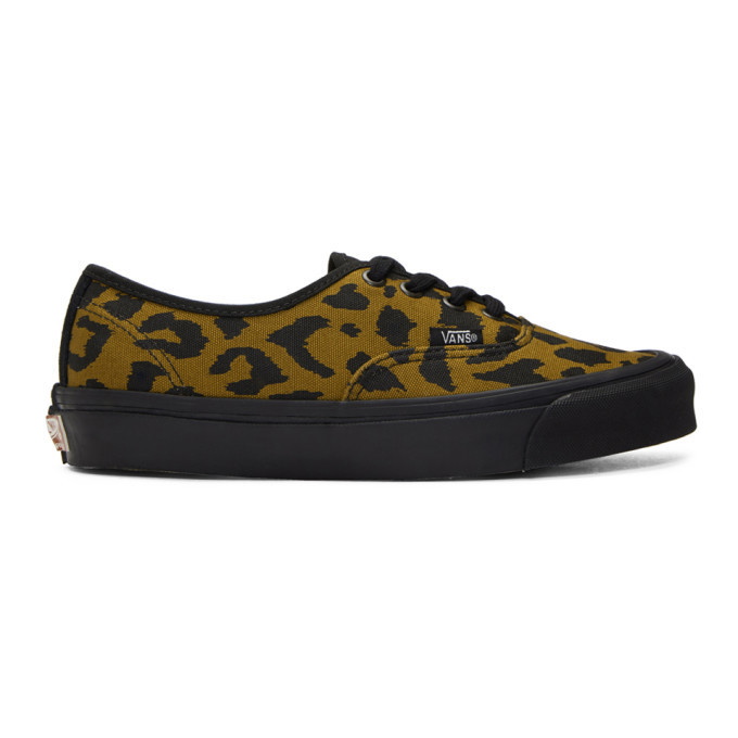 Photo: Vans Black and Brown Leopard OG Authentic LX Sneakers