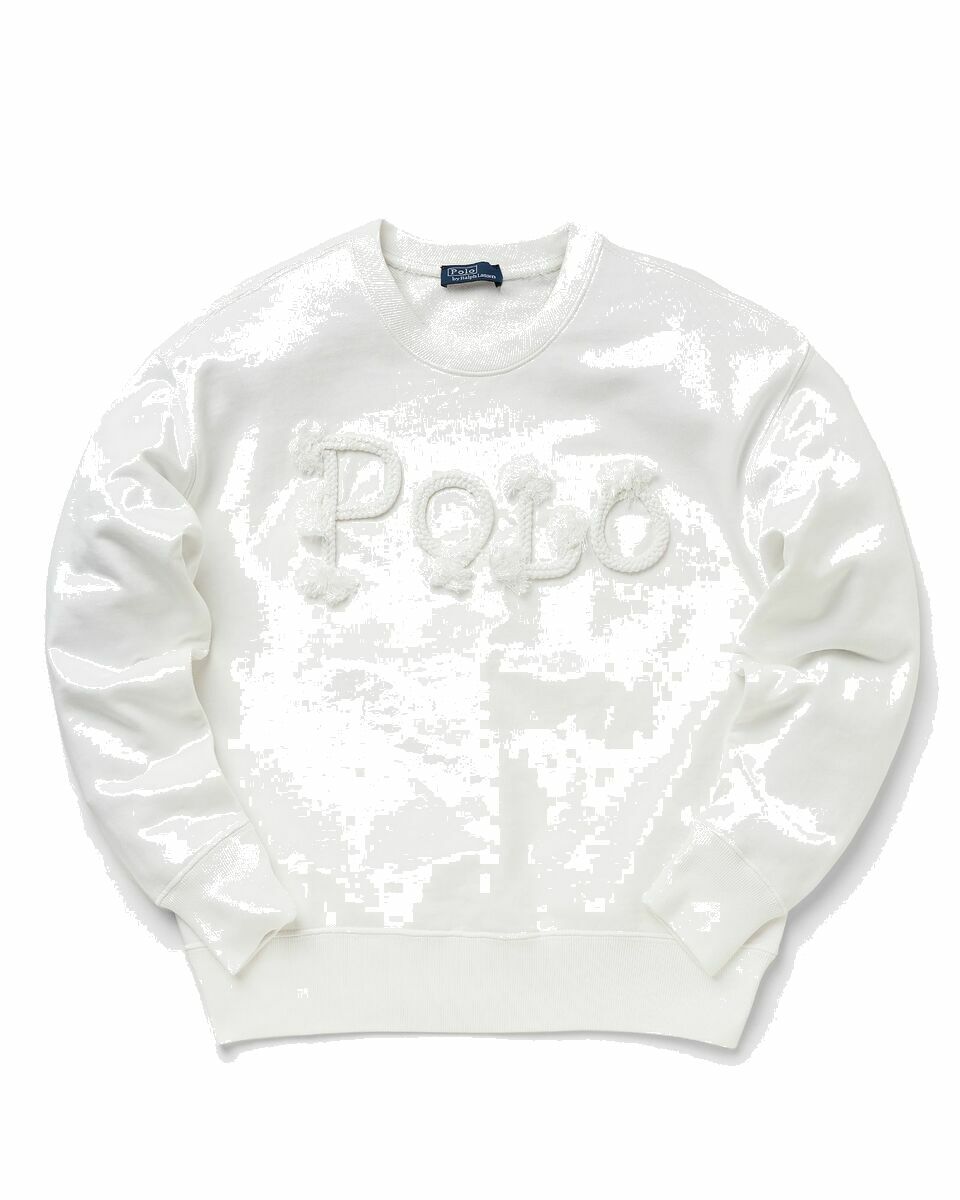 Photo: Polo Ralph Lauren Wmns Rope Long Sleeve Sweatshirt White - Womens - Zippers