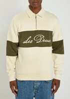 Les Deux Cory Cotton Half-zip Sweatshirt Ivory