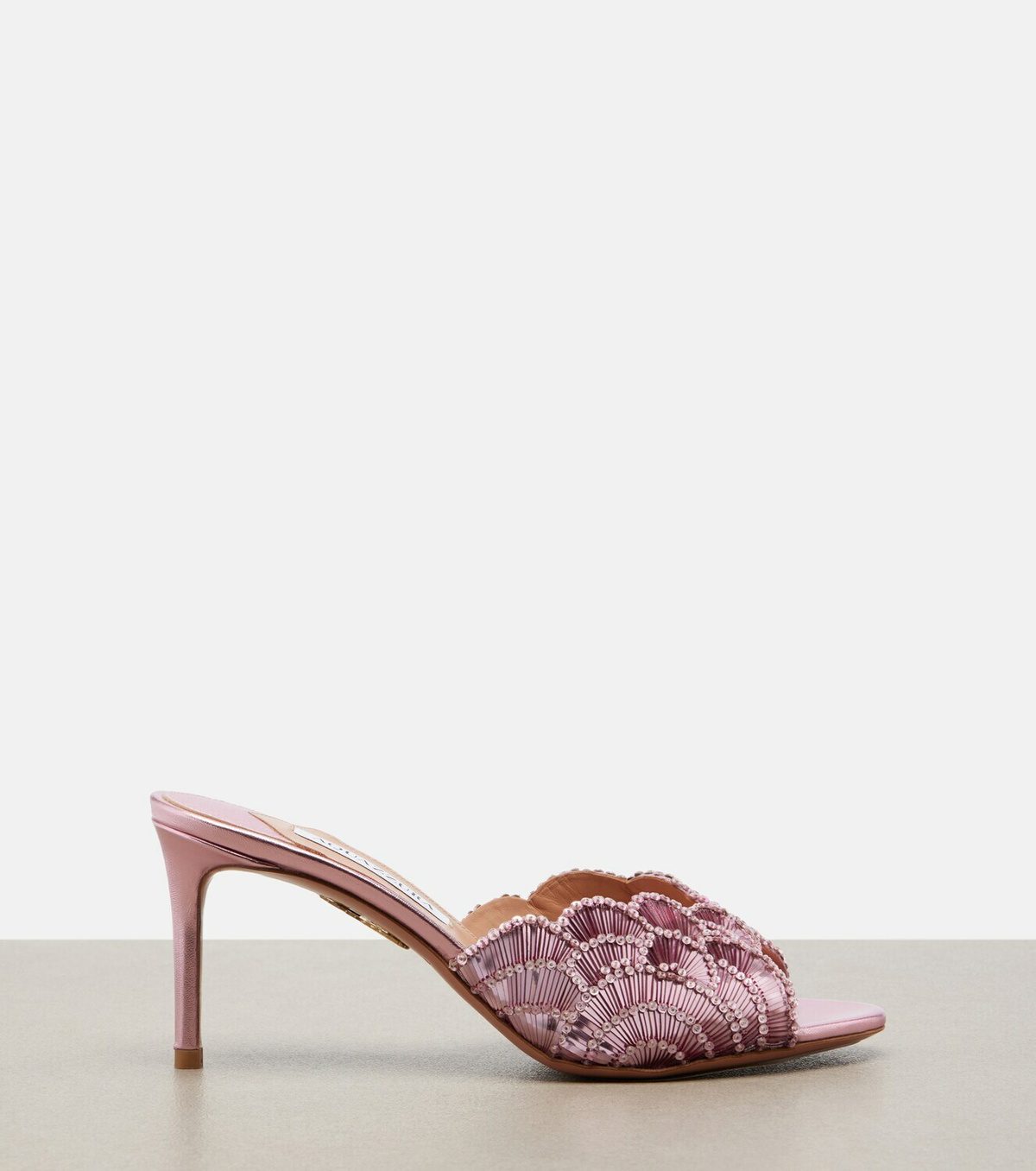 Aquazzura Ce Soir sequined mules