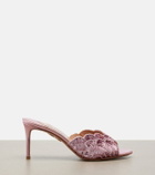 Aquazzura Ce Soir sequined mules