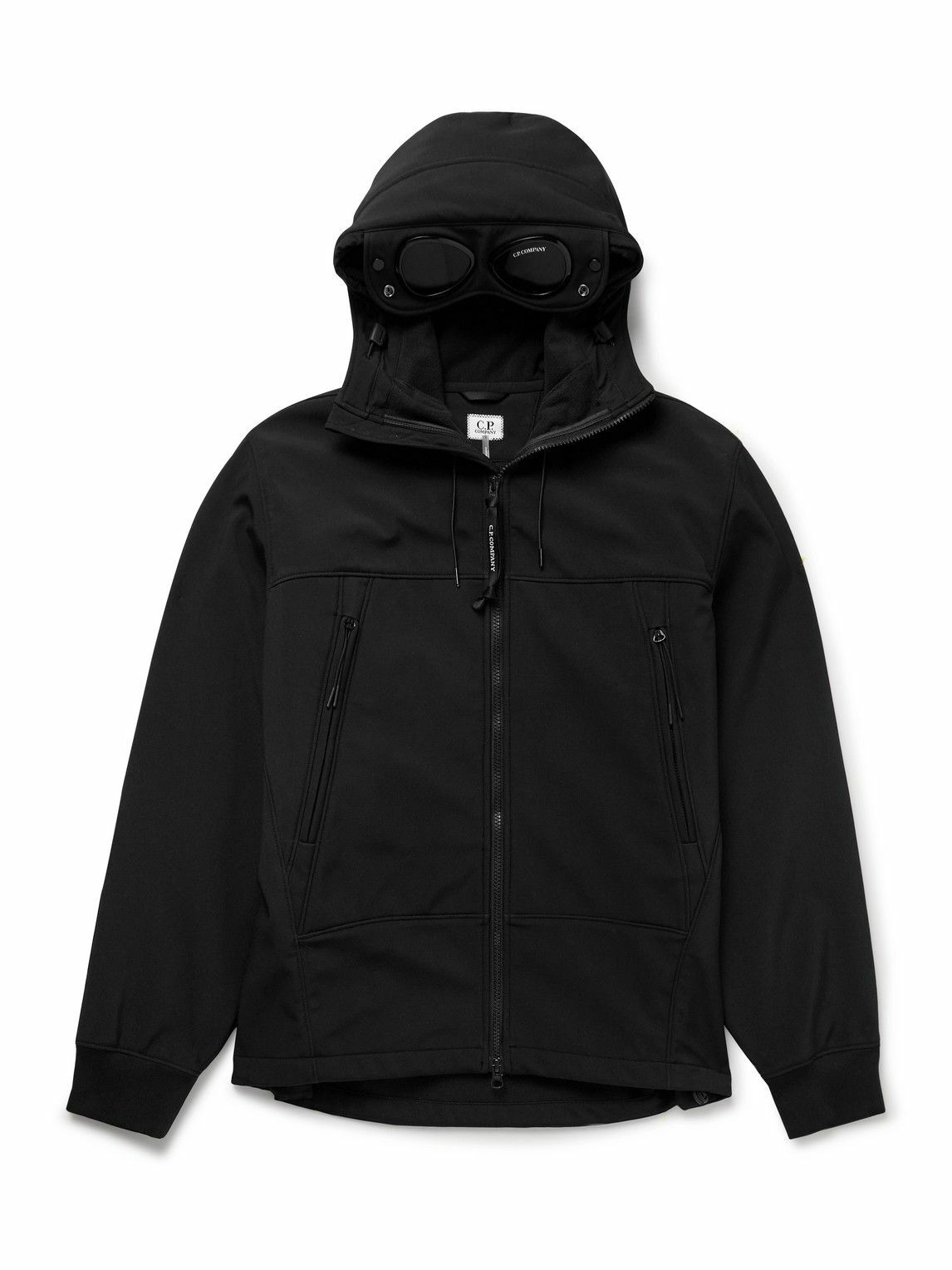 C.P. Company - Explorer Goggle-Appliquéd Jersey and Coated-Shell