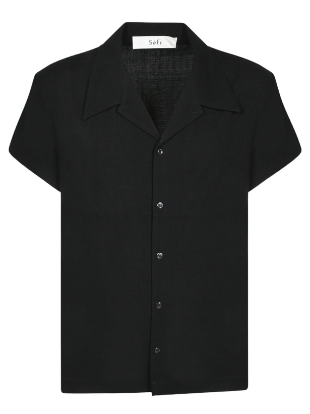 Photo: Séfr Mael Crepe Shirt In Black