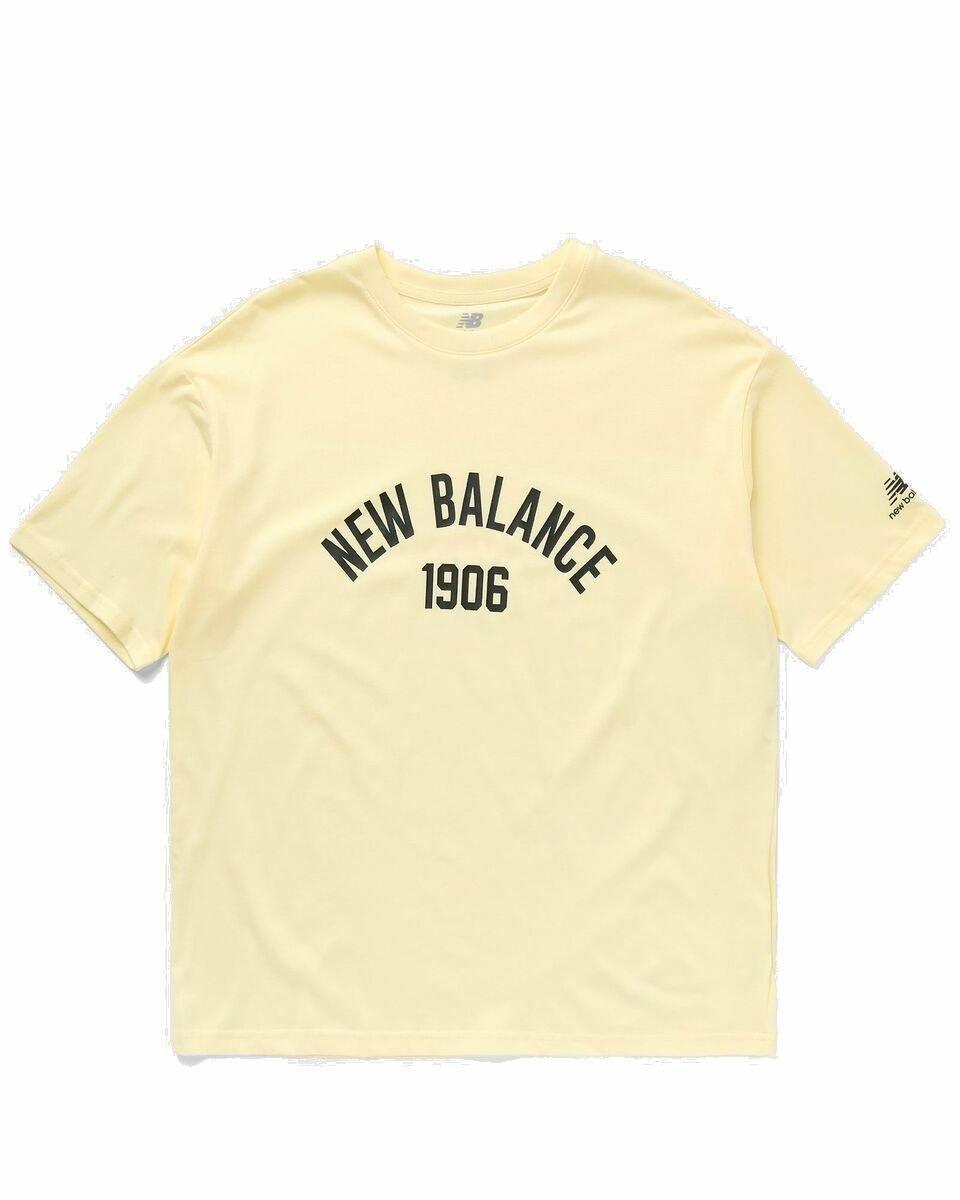 Photo: New Balance Essentials Varsity Oversized Tee Yellow - Womens - Shortsleeves