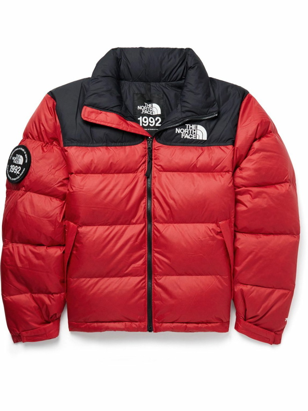 Photo: The North Face - 92 Retro Anniversary Nuptse Shell-Trimmed Ripstop Down Jacket - Red
