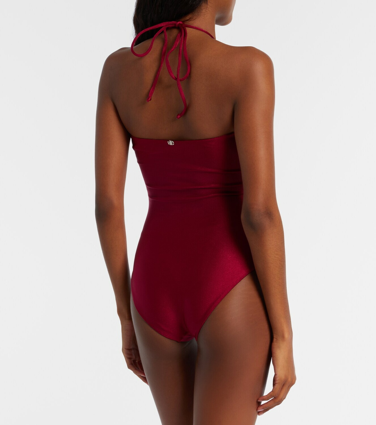Adriana Degreas Beaded halterneck swimsuit
