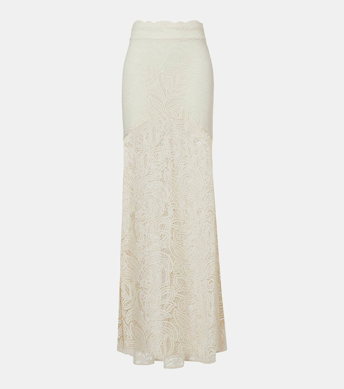 Alexandra Miro Juniper semi-sheer lace maxi skirt