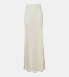 Alexandra Miro Juniper semi-sheer lace maxi skirt