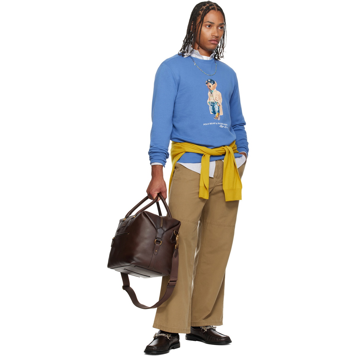 Polo Ralph Lauren Blue Polo Bear Fleece Sweatshirt