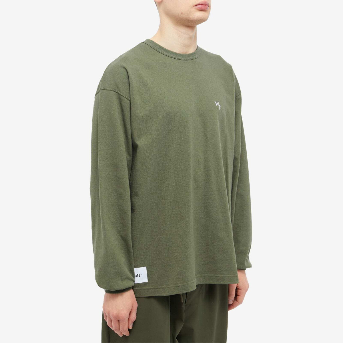 WTAPS Men's Long Sleeve League T-Shirt in Olive Drab WTAPS