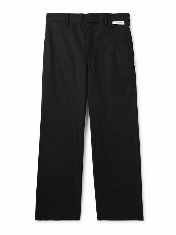 Photo: WTAPS - Straight-Leg Cropped Canvas Trousers - Black