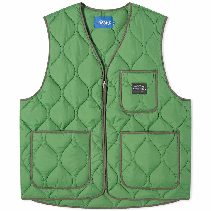 Photo: Awake NY Men's Quilted Vest in Green