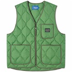 Awake NY Men's Quilted Vest in Green