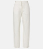 The Row Fael cotton poplin straight pants