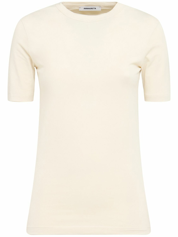 Photo: ANNAGRETA Daisy Stretch Cotton Jersey T-shirt