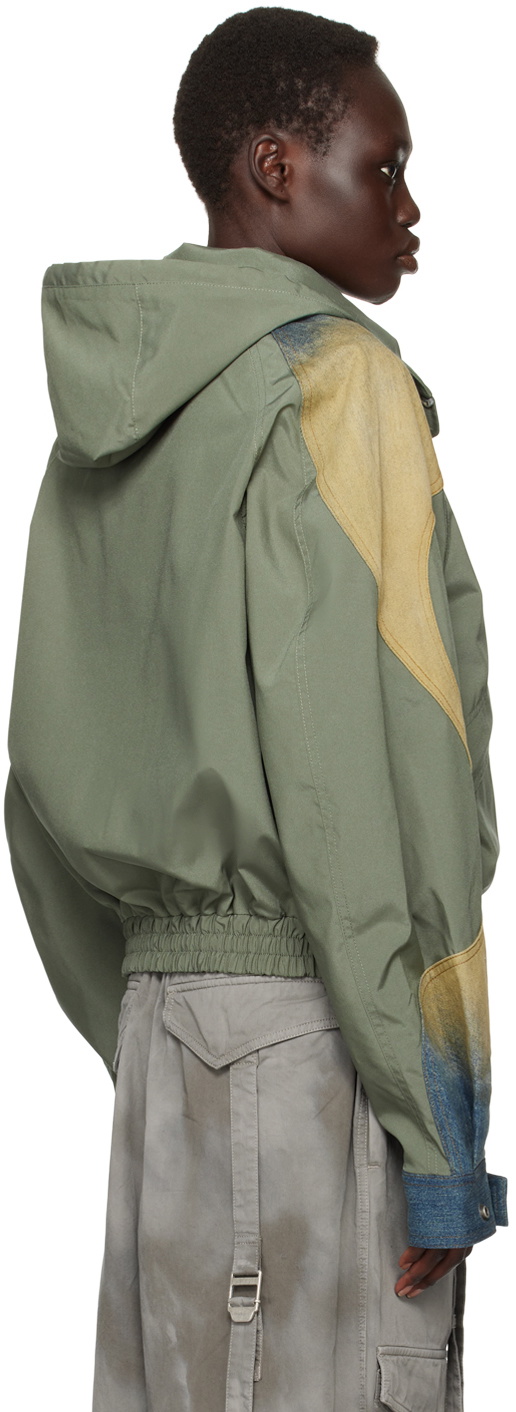 Acne Studios Khaki Windbreaker Bomber Jacket Acne Studios