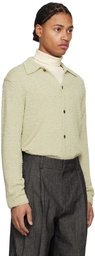 LE17SEPTEMBRE Green Textured Button Down Shirt