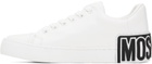 Moschino White Maxi Logo Sneakers
