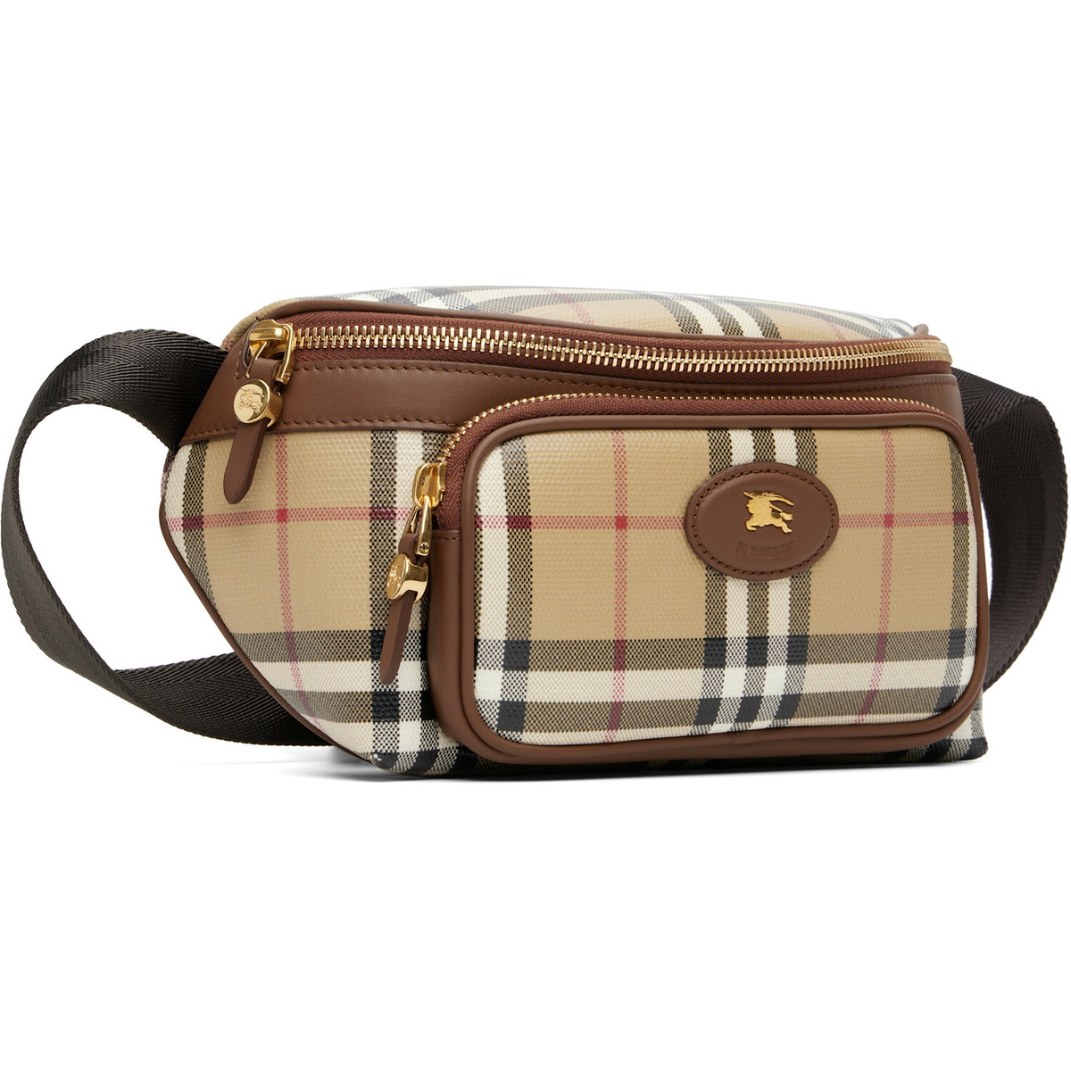 Burberry Beige Check Belt Bag
