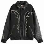Champion Men's x Angelo Baque Varsity Jacket in Black