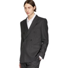 Burberry Grey Pinstripe English Suit