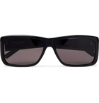 SAINT LAURENT - Lenny Rectangle-Frame Acetate Sunglasses - Black