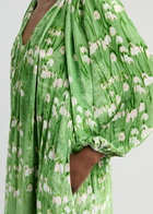 Bernadette Georgio Floral-print Velvet Maxi Dress Multi Print