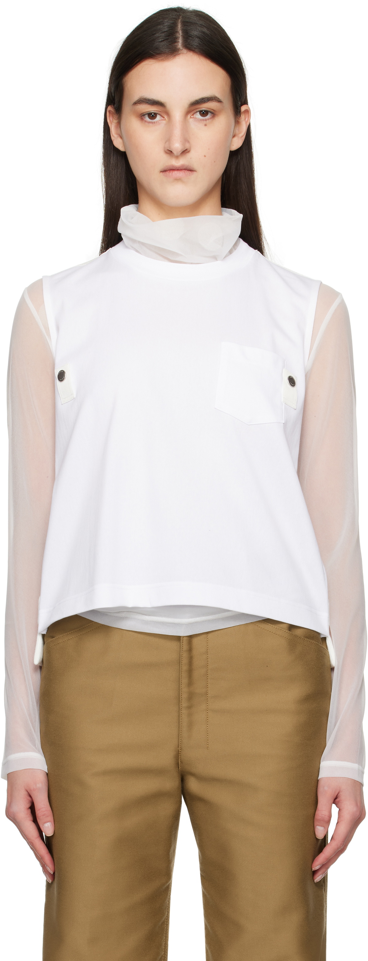 sacai Beige Carhartt WIP Edition Tank Top Sacai