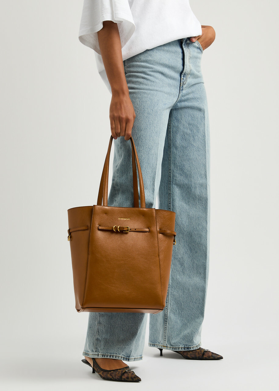 Givenchy Voyou Small Leather Tote - Tan - One Size Givenchy