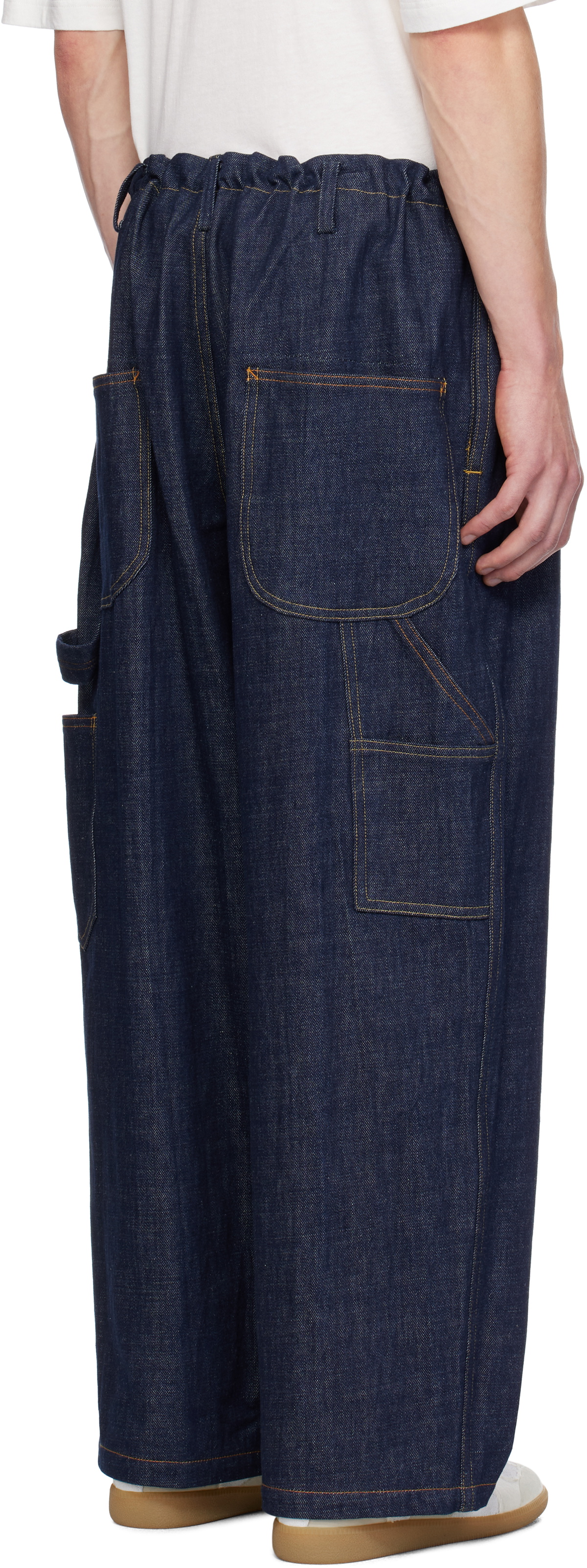 Y's For Men Navy Painter Jeans
